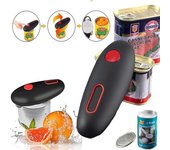 Abrelatas eléctrico de un solo toque Abrelatas eléctrico Abrelatas automático Máquina para abrir frascos y botellas Herramienta portátil para abrir la cocina