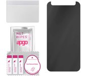 apgo Privacy Matte Hybrid protective glass compatible with LG X power 3, flexible nano glass, great replacement for tempered glass, scratch-resistant,
