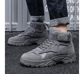 Botas militares tácticas para hombre, botas de combate para senderismo al aire libre, zapatos de invierno, botines ligeros antideslizantes para el desierto, 2024 44 gris
