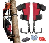 Juego de púas, clavos de escalada, cordón ajustable, cuerda de rescate, Camping, árbol, escalada, herramienta de caza de supervivencia con accesorio de cinturón de seguridad