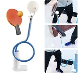 Entrenador profesional de tenis de mesa, robot de entrenamiento de ping pong, máquina de pelotas de ping pong de rebote rápido, dispositivo de práctica de tenis de mesa blanco