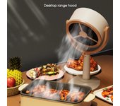 Campana extractora de escritorio portátil con ángulo ajustable, extractor de humos para cocina, pequeño ventilador, gran succión para ahumar, cocina casera, barbacoa