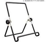 Soporte para tableta plegable antideslizante con múltiples ángulos, soporte triangular de alambre de hierro para escritorio y teléfono móvil