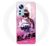 Coque pour Xiaomi Mi 12 / 12X Formule 1 Sergio Pérez Pilote de F1 Rose