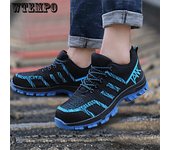 Zapatos deportivos para hombre, zapatos de seguridad, buenos zapatos planos antigolpes, antipuñaladas, resistentes al desgaste, zapatos deportivos informales que combinan con todo 45 negro