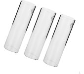 3 piezas de cristal colgante flor planta terrario florero contenedor decoración cilindro 15cm