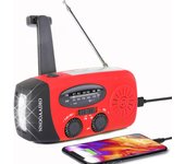 Radio de Prevención de Desastres Radio Solar de Prevención de Desastres Radio de Manivela Luz Linterna Radio Móvil Desastre Carga USB Solar