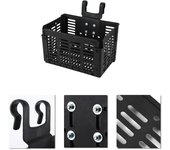 Cesta de bicicleta cesta plegable bolsa de transporte de ciclismo equipaje contenedor de ciclismo funda de transporte para bicicleta negro