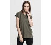 T-shirt femme - Urban Classic - Extended - Couleur olive - Manches longues - 100% coton