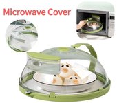 Cubierta para microondas, transparente, antisalpicaduras, con vaporizador y asa, para utensilios de cocina, protección contra salpicaduras para microondas, tapa para olla