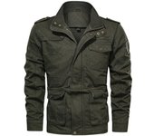 Chaqueta militar para hombre, abrigo táctico de algodón militar para hombre, chaqueta de combate para exteriores, abrigo de algodón con cuello levantado de talla grande 5xl M