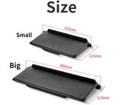 Estante organizador de Monitor de TV, estante de almacenamiento superior de pantalla, práctico almacenamiento para el hogar, ordenador, oficina, organizador multifuncional Small negro