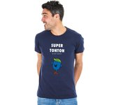 Camiseta hombre - SÚPER TONTON 3 S azul marino