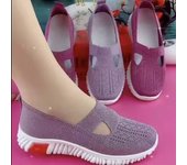 Zapatillas de deporte de verano para mujer, zapatos informales de malla, mocasines suaves, zapatos para caminar con parte inferior, zapatos para mamá, zapatos cómodos ligeros, zapatos de mujer 39 color rosa