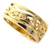 Anillo Chapado en Oro 'Coreografía' 52