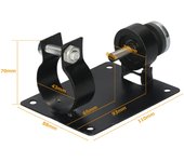 Soporte para asiento de corte de taladro eléctrico de 13mm, soporte para portacuchillas de taladro manual con 2 llaves para cortar 13mm negro