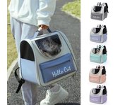Bolsa para gatos, bolsa para perros, bolsa portátil para gatos, mochila de gran capacidad para mascotas, bolsa cómoda y transpirable para mascotas, bolsa de viaje portátil azul claro
