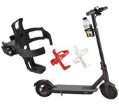 Soporte para botella de agua de bicicleta, soporte Universal giratorio de 360 ​​grados para bicicleta y patinete eléctrico negro