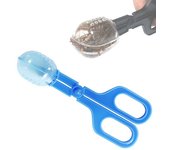 Atrapasueños con mango, plástico eficaz, diseño en forma de X, Clip para reptiles, suministros para el hogar azul