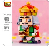 LOZ 1465 cuentos de hadas de dibujos animados Edad Media rey corona tambor modelo 3D DIY Mini bloques de construcción juguete sin caja