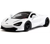 1:Coche modelo de juguete McLaren 720S a escala 32, coche de aleación de zinc con sonido y luz y puerta de carrocería abierta, coche de juguete para niños, regalo para niños y niñas 1/32-16x8.5x4.5cm blanco