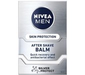 Bálsamo para después del afeitado Nivea Men Silver Protect, 100 ml: protección avanzada para una piel suave y protegida.