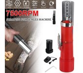 Escalador de pescado eléctrico inalámbrico de carga portátil, raspador de escamas de pescado, limpiador de pescado, herramientas para mariscos, 125W, 7500RMP negro