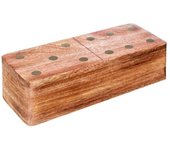 Juego de dominó 16 x 6,5 x 5 cm Madera de mango Atmosphera