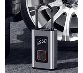 Mini bomba de aire eléctrica para coche, portátil, inalámbrica, para inflar neumáticos, compresor de aire para coche, motocicleta, bicicleta y pelota. negro