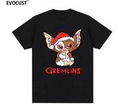 Camiseta unisex de algodón de la película de terror navideña Gremlins Gizmo de los 80, nueva CAMISETA, camisetas para mujer L