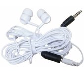 Auriculares estéreo de cable largo para juegos de TV y PC WHRD-220 blanco