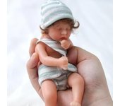 Nuevo Juguete de muñeca Reborn de silicona de cuerpo completo de 6 pulgadas, muñeca de bebé de imitación 15.2cm