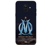 Coque maniacase pour Samsung Galaxy A8 2018 OM logo bleu et dorée stade