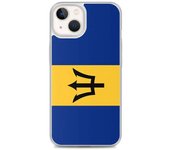 Funda iPhone 13 - PIXELFORMA - Drapeau de la Barbade - Protección completa - Sopa de silicona - Negro