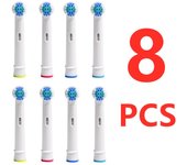 Repuestos de cabezales para cepillo de dientes eléctrico blanqueador Oral B (8 unidades). Cepillo de dientes 8 Pcs