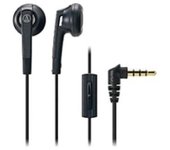 Auriculares Audio-Technica BK con cable y micrófono, color negro ATH-C505iS negro