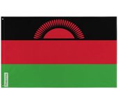 Drapeau - Malawi - 128 x 192 cm - Poliéster - Anverso/verso - 2 œillets en fer