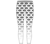 Five Finger Death Punch - Leggings para mujer y mujer M-L blanco/negro