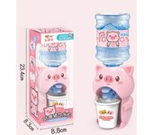 Mini dispensador de agua, juguete para bebé, agua potable, prensa manual, botella de agua, bomba, refrigerador, accesorios realistas y bonitos para niños, accesorios para el hogar Small-Bear