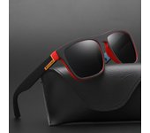 Gafas de sol deportivas polarizadas clásicas y cuadradas para hombre negro