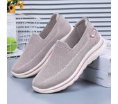 Zapatillas de deporte casuales para mujer, antideslizantes, transpirables, de punto, zapatos para caminar, mocasines ligeros de enfermera, zapatos elegantes para mujer, zapatos cómodos para correr 36