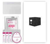 apgo Protective Skin Sticker for the back compatible with Cubot Pocket 3, Wrap Film, Foil, Vinyl - Pattern Black Honeycomb