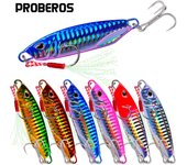 PROBEROS Plancha de Hierro Plomo Pez Metallure de Largo Lanzamiento Cebo Biónico Falso Cebo Placa de Hierro Sumergida 10G