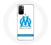 Coque pour Xiaomi Redmi Note 11s 5G logo om olympique de marseille blanc Fond