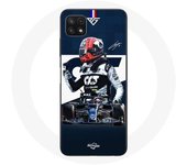 Coque pour Samsung Galaxy A22 5G Formule 1 Max Verstappen Pilote automobile F1 Bleu