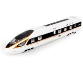 Tren de juguete de metal de una sola sección con riel de alta velocidad a escala 1/87, vehículo de juguete con sonido y luz para niños pequeños y niños pequeños Single-29x4x4cm oro