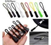 Outdoor tools Bags Clip Buckle Ends Lock Zips Cord Rope Pullers Zip Puller Replacement Zipper Pull 10pcs Style 14