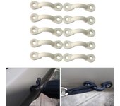 Kit de ojales para almohadilla de Kayak de 10 piezas, amarre de bucles para cubierta, Premium, para negro