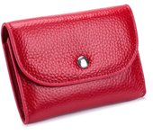 Nuevas carteras para mujer, de moda, cortas, de cuero genuino, de alta calidad, tarjetero, carteras para mujer, bolso de mano, monedero verde del ejército