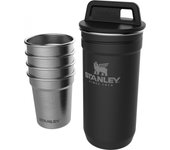 Vasos de acero en estuche ADVENTURE - negro 4 x 60ml / Stanley